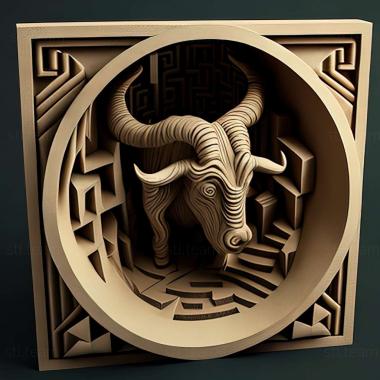 3D модель Гра MinosMaze The Minotaurs Labyrinth (STL)